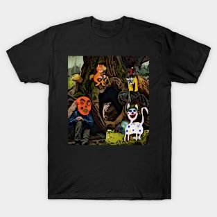 watercolor animal undead nature T-Shirt